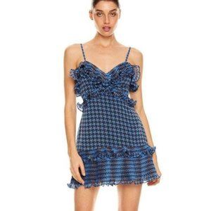 NWT La Maison Talulah Sparks Fly Houndstooth Dress L